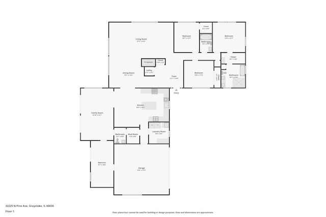 32225 N Pine Ave, Grayslake, IL 60030 - room layout