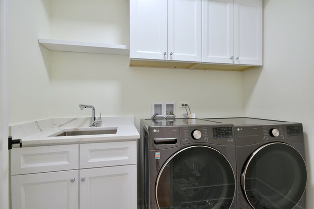135 Lincoln St, Glenview, IL 60025 - laundry area with washing machine and dryer and cabinet space