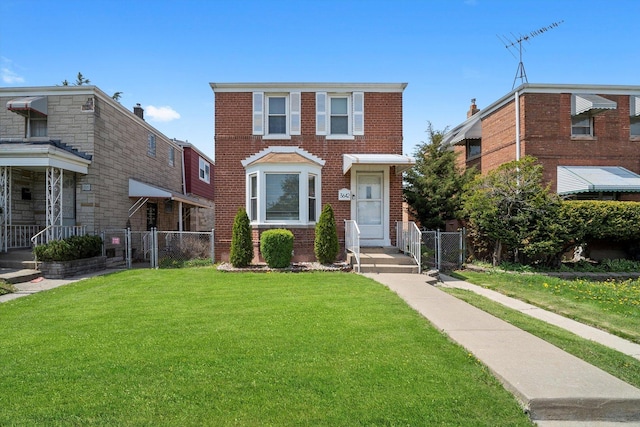 3642 S Central Ave, Cicero, IL 60804 - view of front facade with brick siding and a gate
