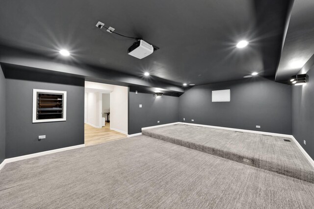 26809 Ashgate Xing, Plainfield, IL 60585 - finished below grade area with carpet flooring, recessed lighting, and baseboards