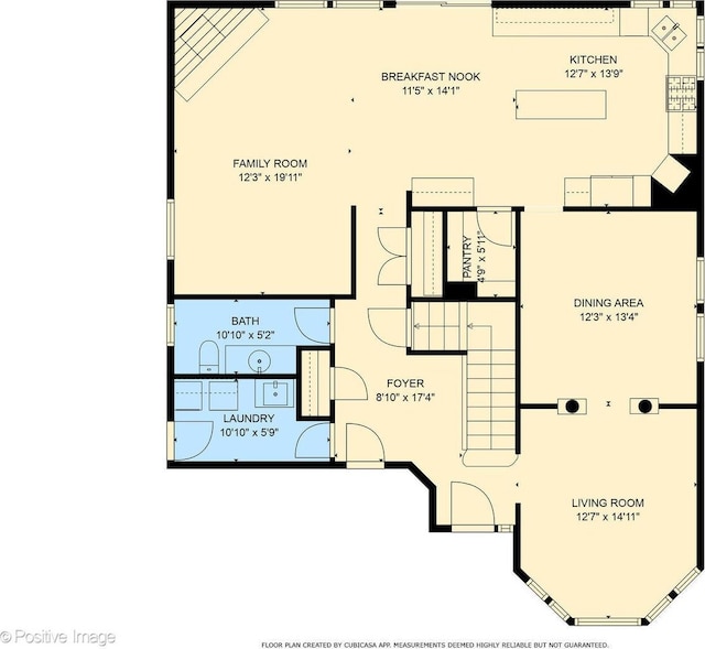 551 W 3rd St, Elmhurst, IL 60126 - floor plan / room layout