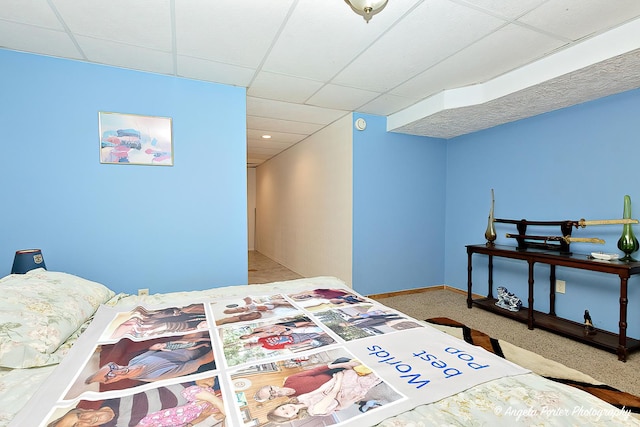 140 Shadowbrook Dr, Capron, IL 61012 - bedroom with a paneled ceiling