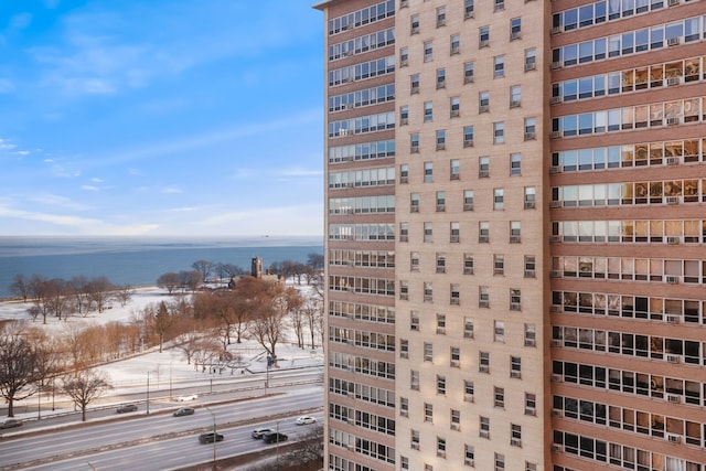 view of property featuring a water view