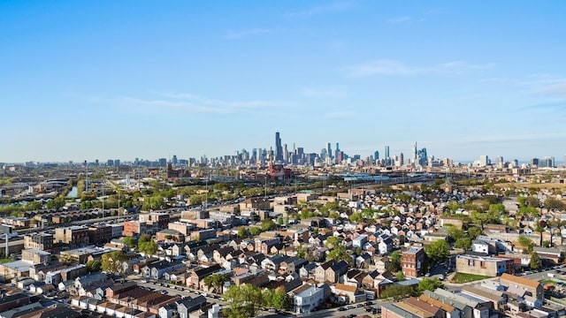 3124 S Benson St Unit 6, Chicago, IL 60608 - aerial view of property's location featuring city skyline