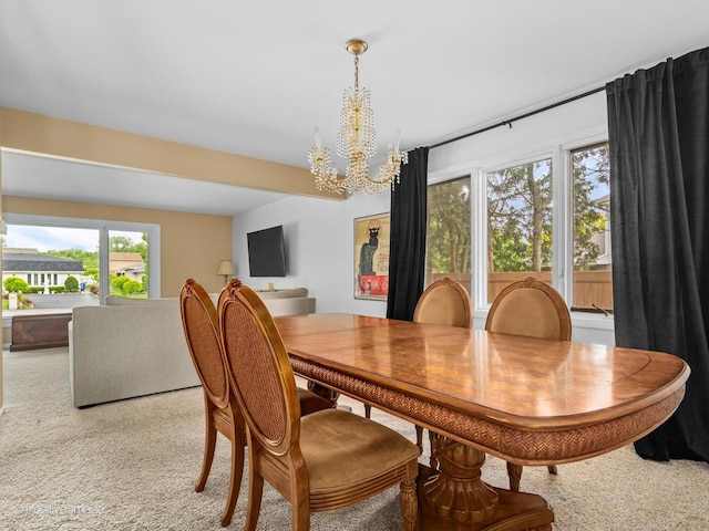 7235 Kiowa Ln, Palos Heights, IL 60463 - dining room with a chandelier and carpet flooring