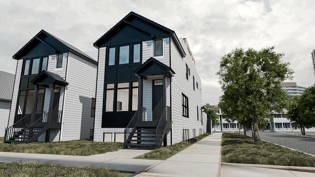 view of front of property featuring entry steps