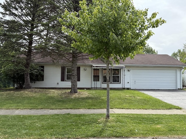 217 Davis Ln, Bolingbrook, IL 60440 - view of front facade with a garage, driveway, a front yard, and roof with shingles