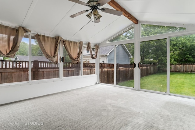 827 Forest Ave, River Forest, IL 60305 - unfurnished sunroom with a ceiling fan