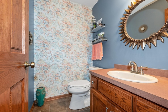 8147 Nielsen Dr, Tinley Park, IL 60477 - bathroom with vanity and tile patterned flooring