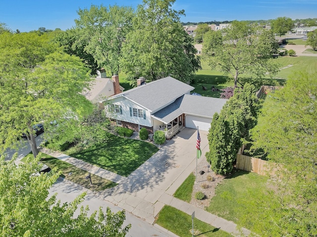 623 Woodstock Ln, Bourbonnais, IL 60914 - aerial view of property and surrounding area