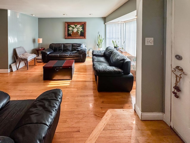 1703 S Ruble St, Chicago, IL 60616 - living room with light wood-style floors and baseboards