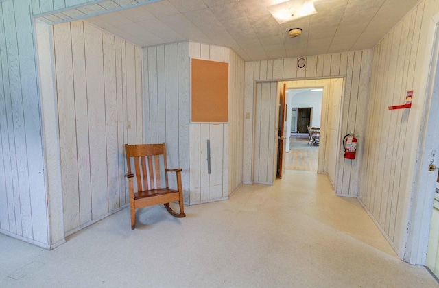 206 N Pine St, Villa Grove, IL 61956 - corridor with wooden walls