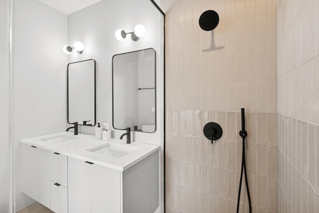 944 Beloit Ave Unit 2, Forest Park, IL 60130 - bathroom featuring walk in shower and double vanity