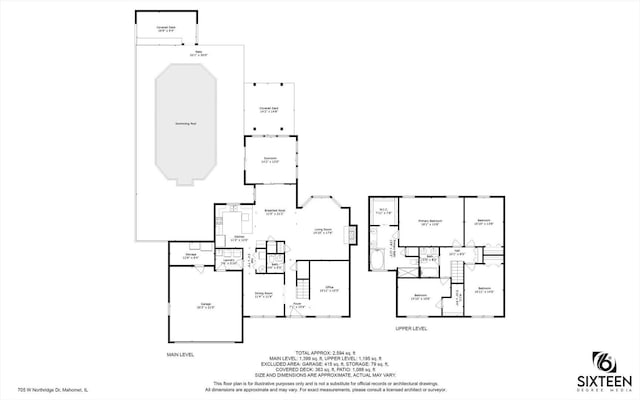 705 Northridge Dr, Mahomet, IL 61853 - view of property floor plan