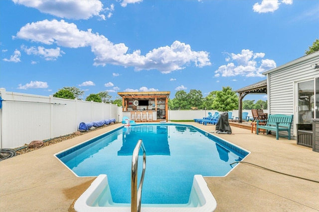 705 Northridge Dr, Mahomet, IL 61853 - view of swimming pool with a fenced backyard and a patio area