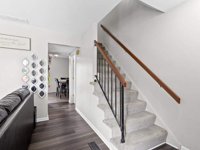 1094 Rainwood Dr, Aurora, IL 60506 - staircase with wood finished floors and baseboards