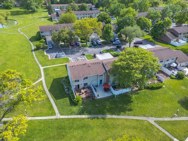 1094 Rainwood Dr, Aurora, IL 60506 - aerial view of residential area with a nearby body of water