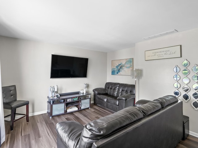 1094 Rainwood Dr, Aurora, IL 60506 - living area featuring wood finished floors and baseboards