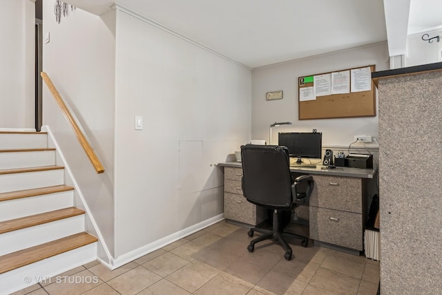 1140 Catalpa Ln, Naperville, IL 60540 - office area with light tile patterned flooring