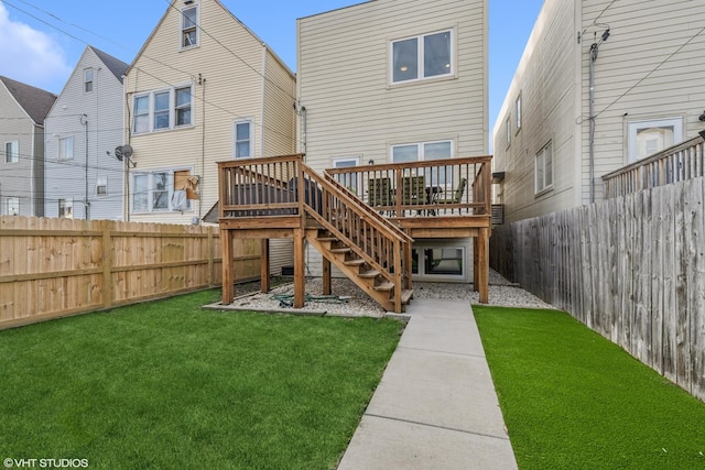 3019 N Allen Ave, Chicago, IL 60618 - back of property with a deck and stairs