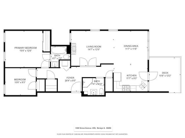 3300 Grove Ave Unit 3S, Berwyn, IL 60402 - floor plan / room layout