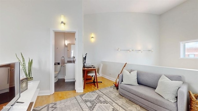 1508 Elmwood Ave Unit 3, Evanston, IL 60201 - living area with wood finished floors and baseboards