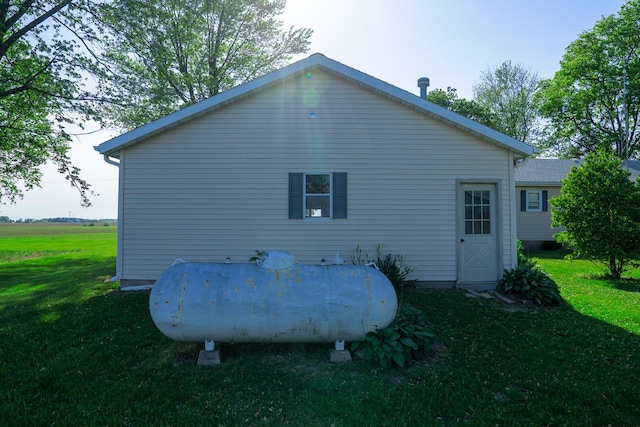 2056 Peek Home Rd, Dixon, IL 61021 - rear view of property featuring a yard
