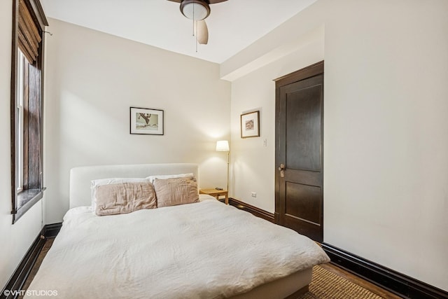 4940 N Ridgeway Ave Unit 3, Chicago, IL 60625 - bedroom featuring baseboards and a ceiling fan