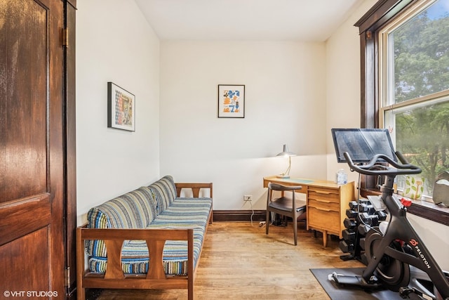 4940 N Ridgeway Ave Unit 3, Chicago, IL 60625 - home office with wood finished floors and baseboards