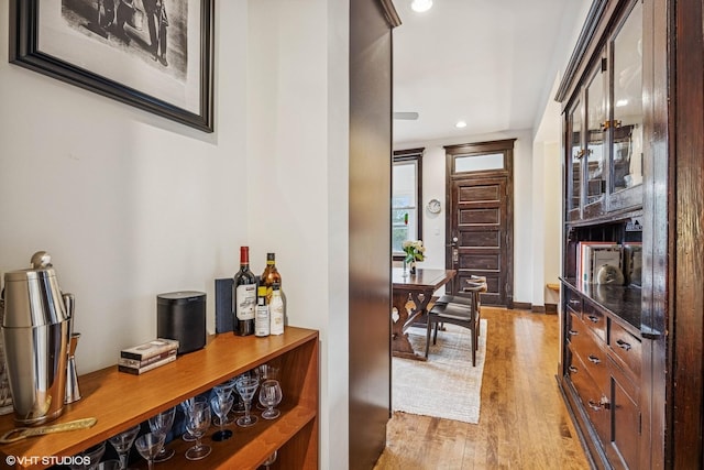 4940 N Ridgeway Ave Unit 3, Chicago, IL 60625 - foyer entrance featuring light wood finished floors and recessed lighting