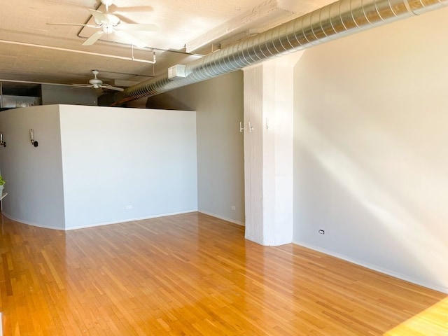 1530 S State St Unit 525, Chicago, IL 60605 - empty room featuring ceiling fan and wood finished floors