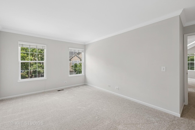 1087 Huntwyck Ct, Elgin, IL 60120 - carpeted spare room with ornamental molding and baseboards