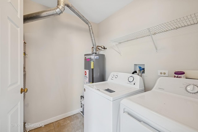 1087 Huntwyck Ct, Elgin, IL 60120 - laundry area with washer and dryer and water heater