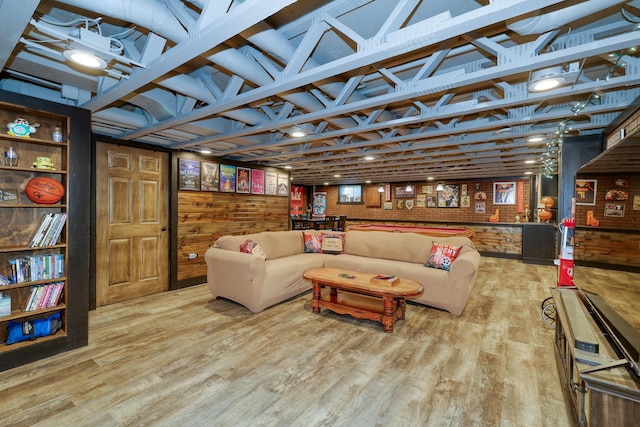 911 Woodland Hills Rd, Batavia, IL 60510 - living area with wood finished floors