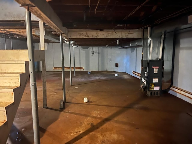 4528 1369th Rd, Earlville, IL 60518 - unfinished basement with heating unit