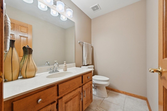 22178 Chamomile Dr, Frankfort, IL 60423 - bathroom with toilet, vanity, tile patterned floors, and baseboards