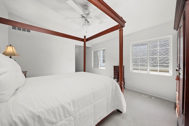2569 Essex Dr, Northbrook, IL 60062 - carpeted bedroom with baseboards and ceiling fan
