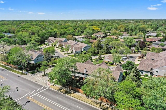 2569 Essex Dr, Northbrook, IL 60062 - aerial view of residential area with a heavily wooded area