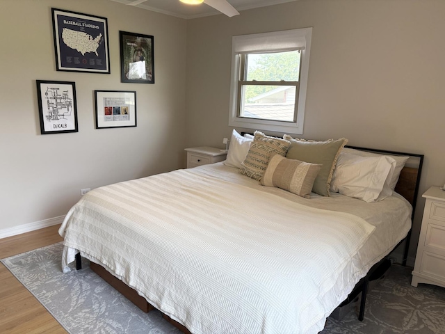 1487 Kathleen Way, Elk Grove Village, IL 60007 - bedroom with wood finished floors and baseboards