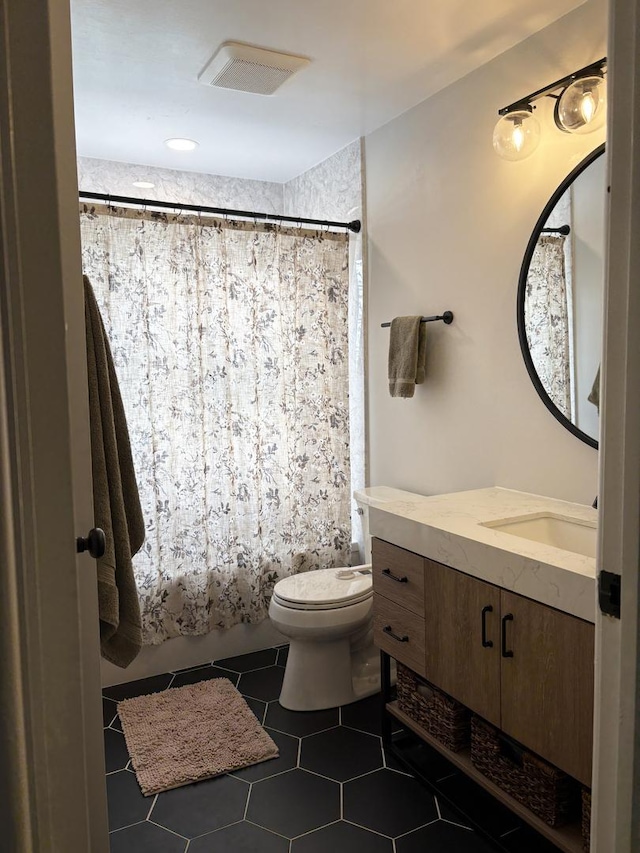1487 Kathleen Way, Elk Grove Village, IL 60007 - full bathroom featuring vanity and tile patterned floors