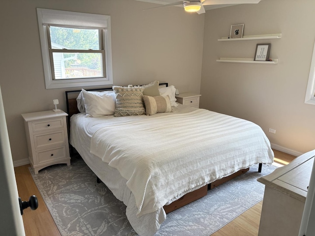 1487 Kathleen Way, Elk Grove Village, IL 60007 - bedroom with light wood-type flooring and ceiling fan