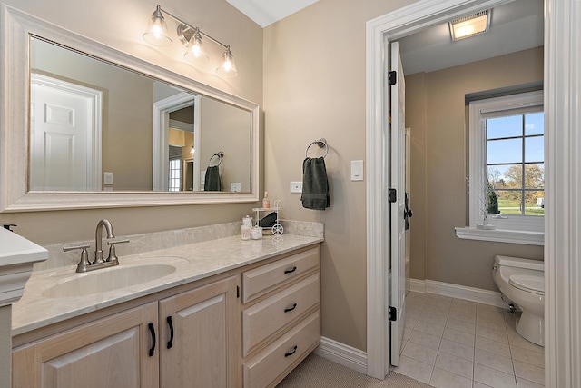 12000 W Donegal Ln, New Lenox, IL 60451 - bathroom with vanity and tile patterned floors