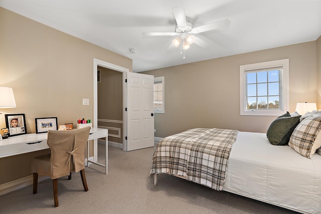 12000 W Donegal Ln, New Lenox, IL 60451 - carpeted bedroom featuring an office area and a ceiling fan