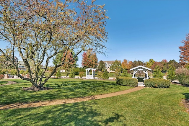 12000 W Donegal Ln, New Lenox, IL 60451 - view of front of property featuring a gazebo and a front lawn