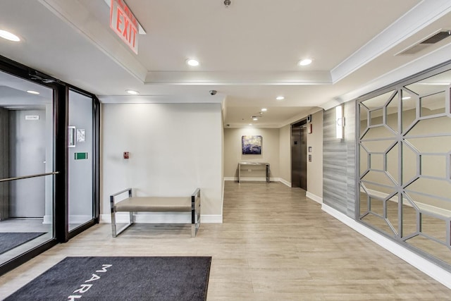 200 N Addison Ave Unit 306, Elmhurst, IL 60126 - community lobby featuring ornamental molding and recessed lighting