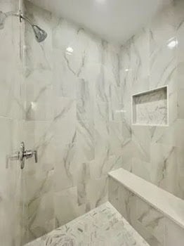 15959 Prairie View Ct Unit T6, New Lenox, IL 60451 - full bathroom featuring a marble finish shower