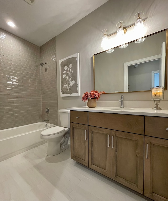 15959 Prairie View Ct Unit T6, New Lenox, IL 60451 - bathroom with toilet, vanity, and bathing tub / shower combination