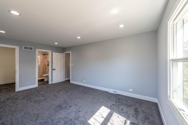 22W046 Mccormick Ave, Glen Ellyn, IL 60137 - unfurnished bedroom featuring carpet floors, baseboards, recessed lighting, and ensuite bath