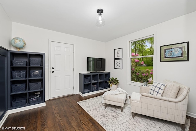 21298 N Andover Rd, Kildeer, IL 60047 - sitting room featuring wood finished floors and baseboards