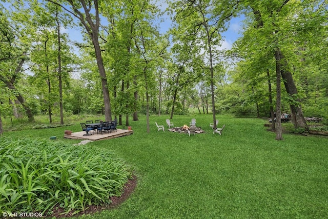 21298 N Andover Rd, Kildeer, IL 60047 - view of green lawn featuring a patio area